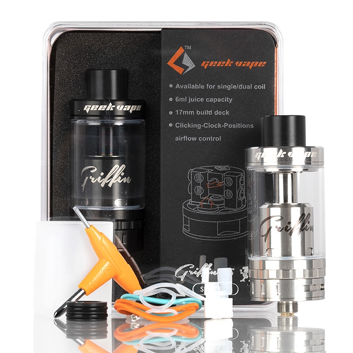 Griffin 25mm RTA by Geek Vape - Top Airflow & Standard Version Griffin 25mm RTA by Geek Vape - Top Airflow & Standard Version