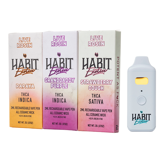 Habit Exotics Live Rosin Disposable 2G