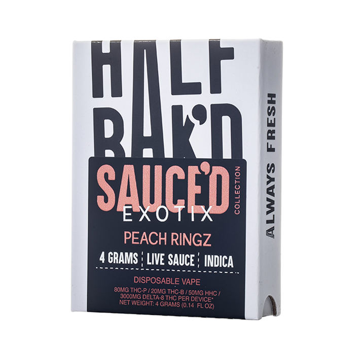 taco flavored vape Half Bak'd Sauce'd Exotix Disposable 4G Spectrum Type: Broad Spectrum Window Visors for Dodge Size:0.5ml 3-unit sample pack | $5.0/unit