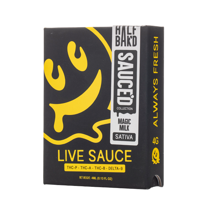 Half Bakd Live Resin Sauced Disposable 4G - $19.99