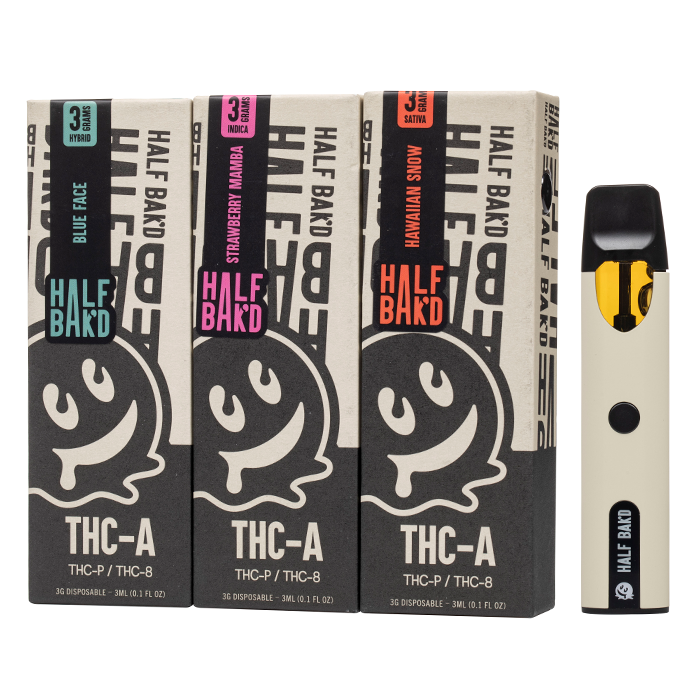 Half Bak'd THC-A Disposable 3G $22.99