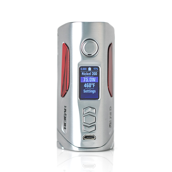 HCigar VT75D DNA75 Color TC Box Mod | Dual 18650 $129.95