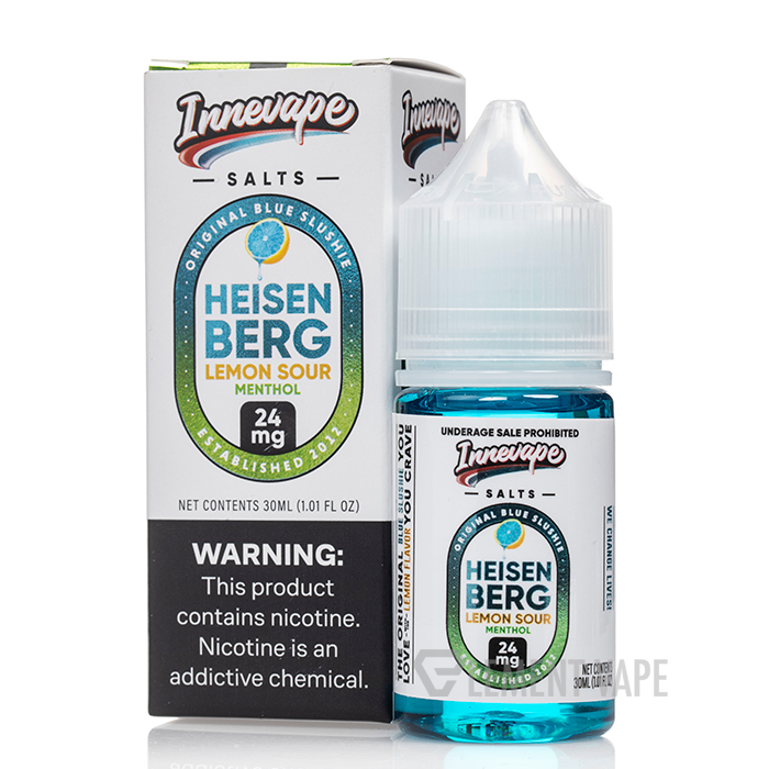 heisenberg liquid elfbar Lemon Sour Menthol - Innevape Salts - 30mL price range: under 10 pinkman liquid Nicotine:0 mg VAMPIRE VAPE - Heisenberg