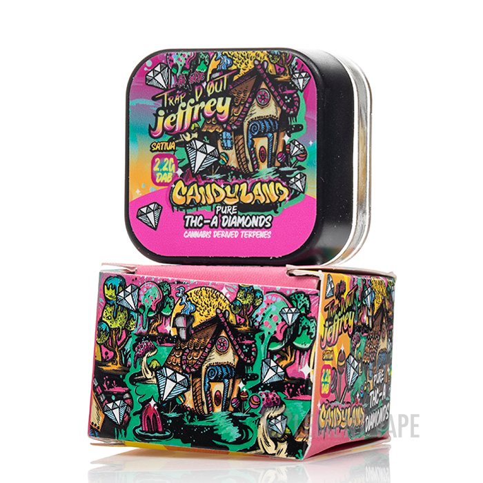 チャクラセット：D Hixotic Trap'd Out Jeffrey Pure THC-A Diamond Dabs 2.2G