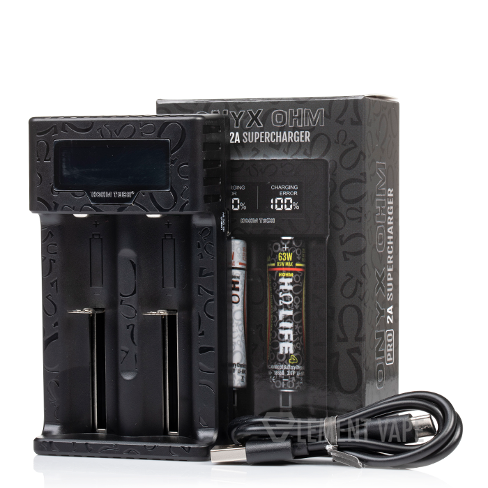 smiley vapes Hohm Tech Onyx OHM 2A Matrix Display Charger $12.99