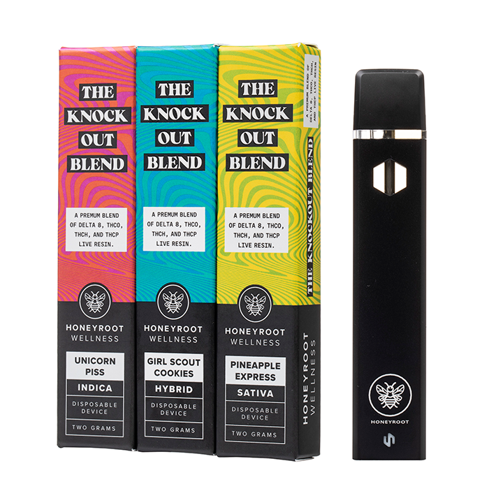Honeyroot Knock Out Blend Disposable 2G $19.99