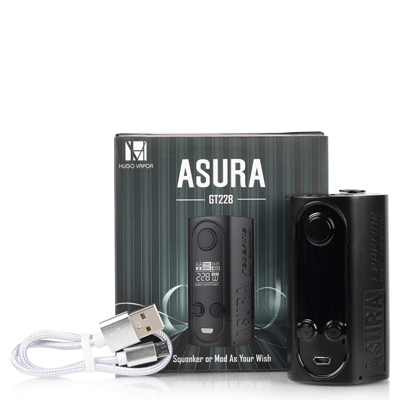 Hugo Vapor Asura 228W 2-in-1 Squonk Box Mod