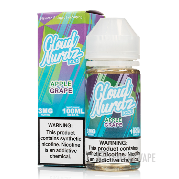 ICED Apple Grape - Cloud Nurdz - 100mL $11.99