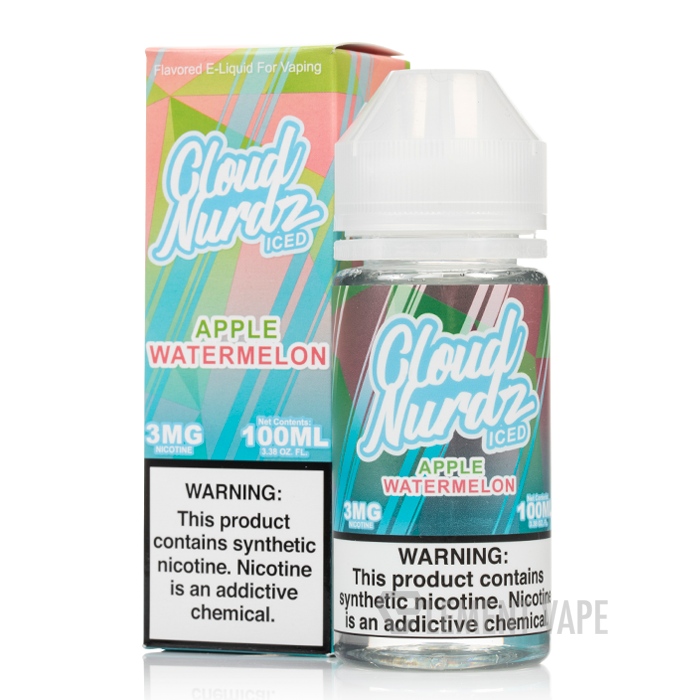 ICED Apple Watermelon - Cloud Nurdz - 100mL - $11.99 ICED Apple Watermelon - Cloud Nurdz - 100mL - $11.99
