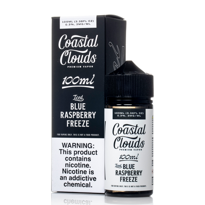 Iced Blue Raspberry Freeze - Coastal Clouds Co. - 100mL $13.99