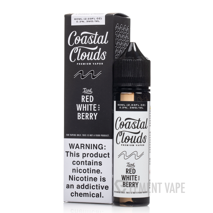 ICED Red White and Berry - Coastal Clouds - 60mL - $11.99