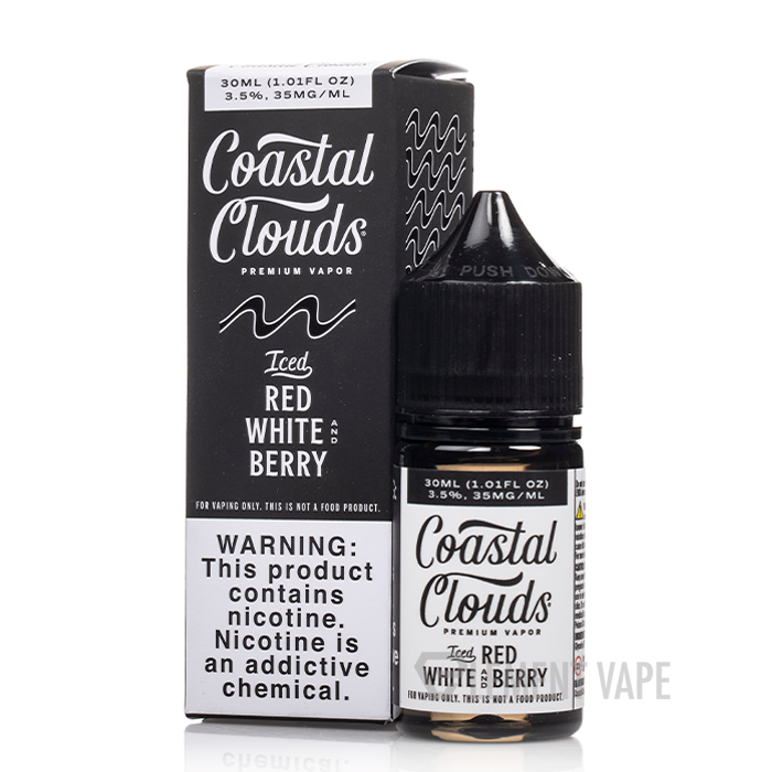 elf bar vape uk ICED Red White and Berry - Coastal Clouds Salt