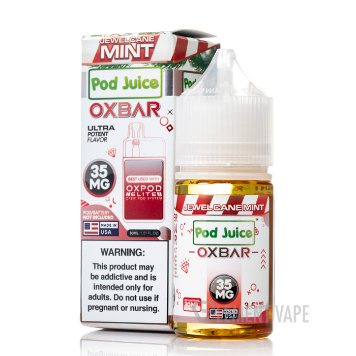 Jewel Cane Mint - Pod Juice x OXBAR Salts - 30mL - $10.99