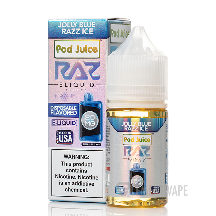 Jolly Blue Razz Ice - Pod Juice Salts x RAZ E-Liquid