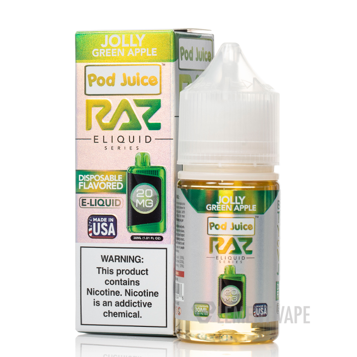 Jolly Green Apple - Pod Juice Salts x RAZ E-Liquid