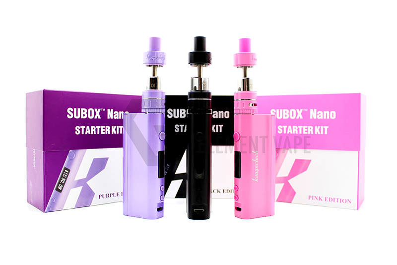 Kanger Subox Nano Starter Kit - Black, Pink, Purple