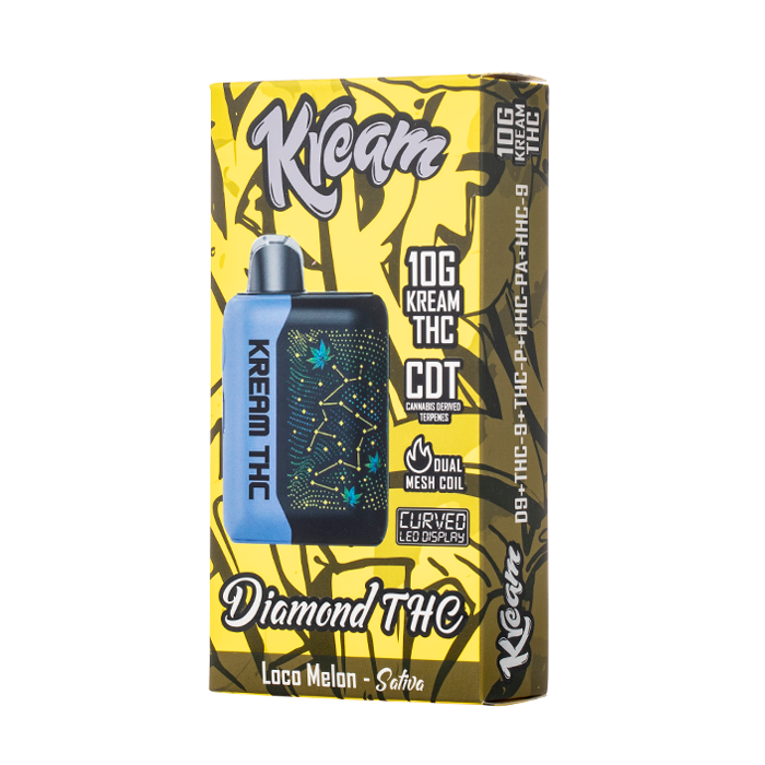 buy bulk kream disposable vape Diamond THC 10G uk vape kit Honeydew Pineapple - 2Gram Flavor:Miami Cocktail Ice