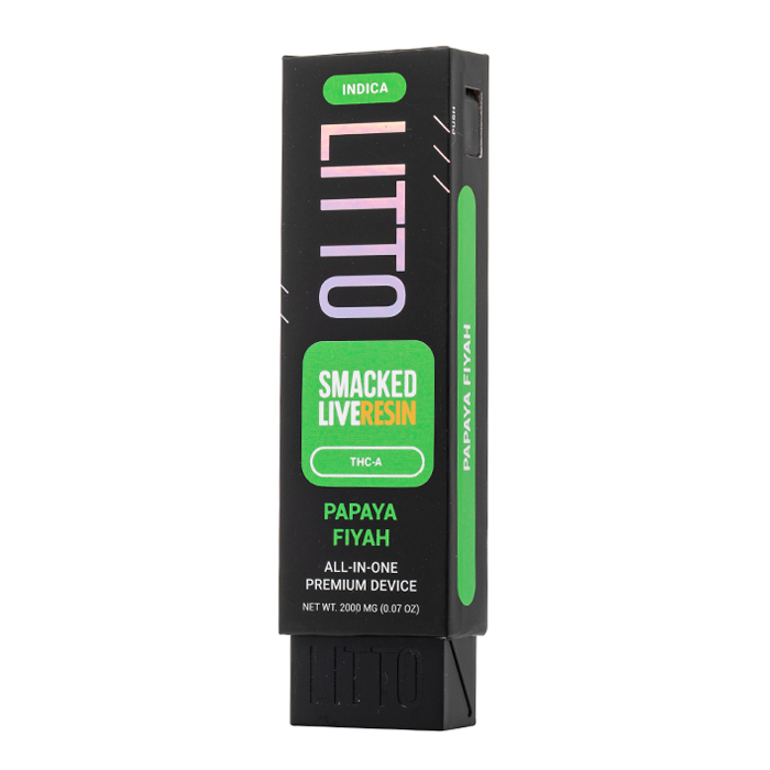lit bar vape LITTO Smacked Blend Live Resin Disposable 2G