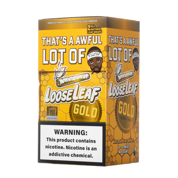 tobacco leaf 4 less & vapor Looseleaf Wraps 40ct
