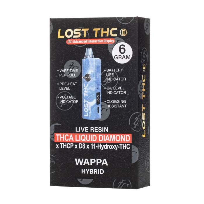 Lost THC-A Liquid Diamond Disposable 6G Lost THC-A Liquid Diamond Disposable 6G