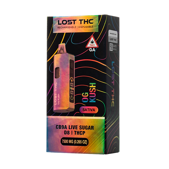 lost thc og kush vape Lost THC CB9A V2 Disposable 7.5G