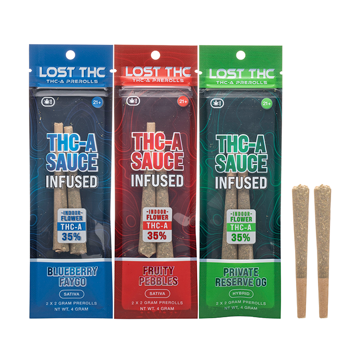 Lost THC THCA Pre Rolls 4G $6.99
