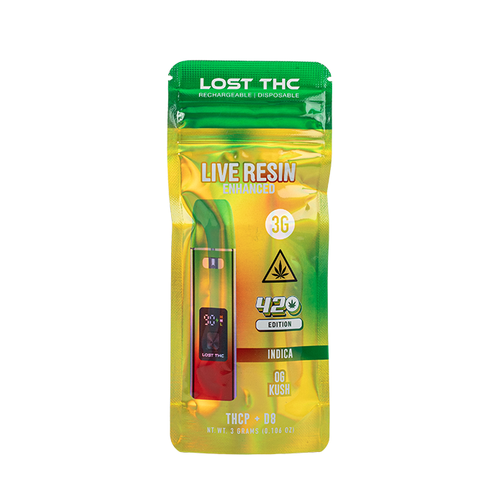 LOST THC V4 THCP Live Resin Enhanced Disposable 3G