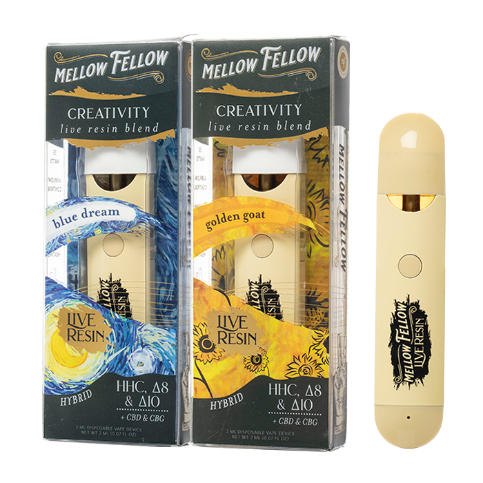 Mellow Fellow Creativity Blend LIVE RESIN Disposable 2G $19.99
