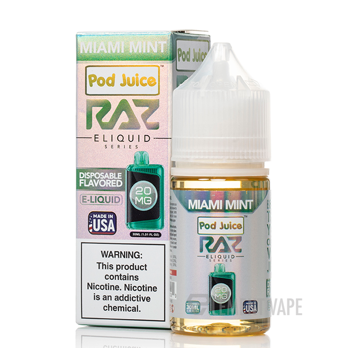 Miami Mint - Pod Juice Salts x RAZ E-Liquid