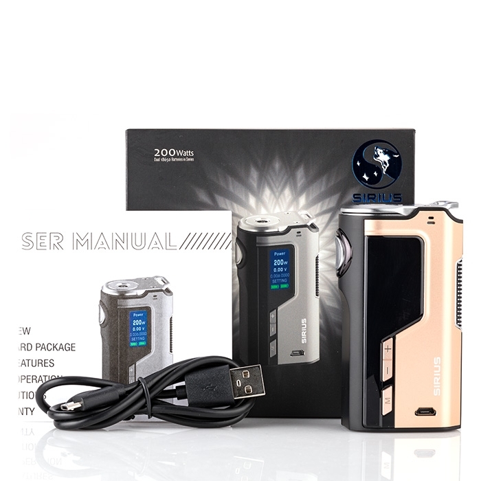 Modefined Sirius 200W TC Box Mod | Dual 18650 Vape Device