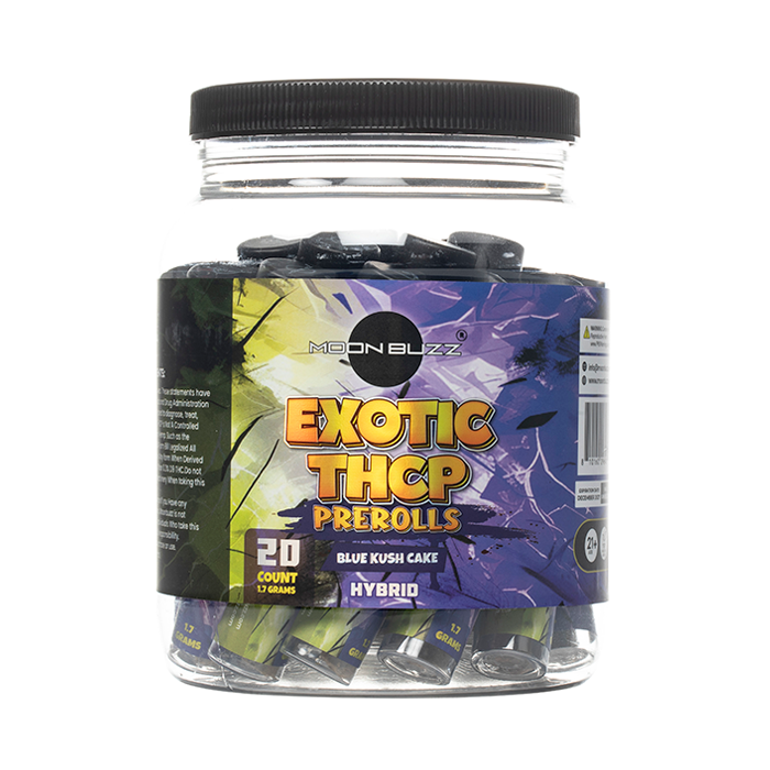 Moon Buzz Exotics THCP Prerolls Jar 34G