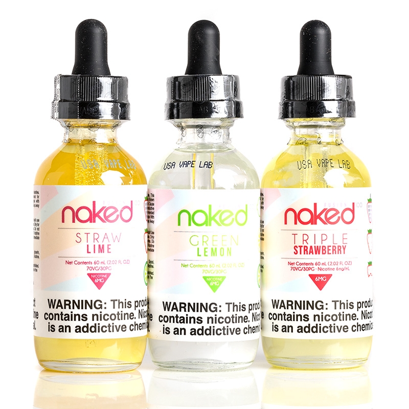 Naked 100 Fusion - COMBO Pack | 3 Flavors - 180mL E-Liquid Naked 100 Fusion - COMBO Pack | 3 Flavors - 180mL E-Liquid