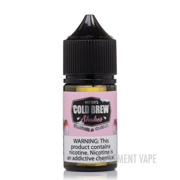 cold brew vape juice Strawberi and Cream - Nitros Cold Brew Salts