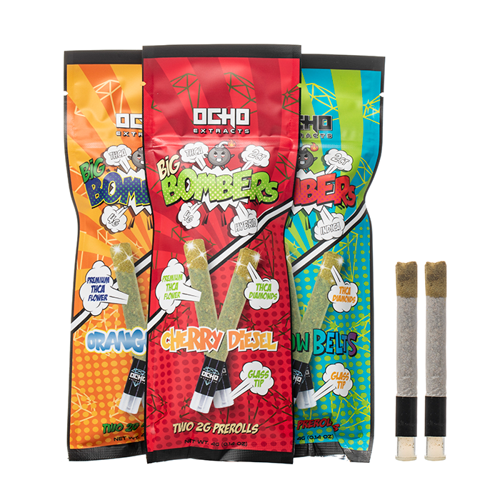 Ocho Big Bombers THCA Prerolls 4G $18.99