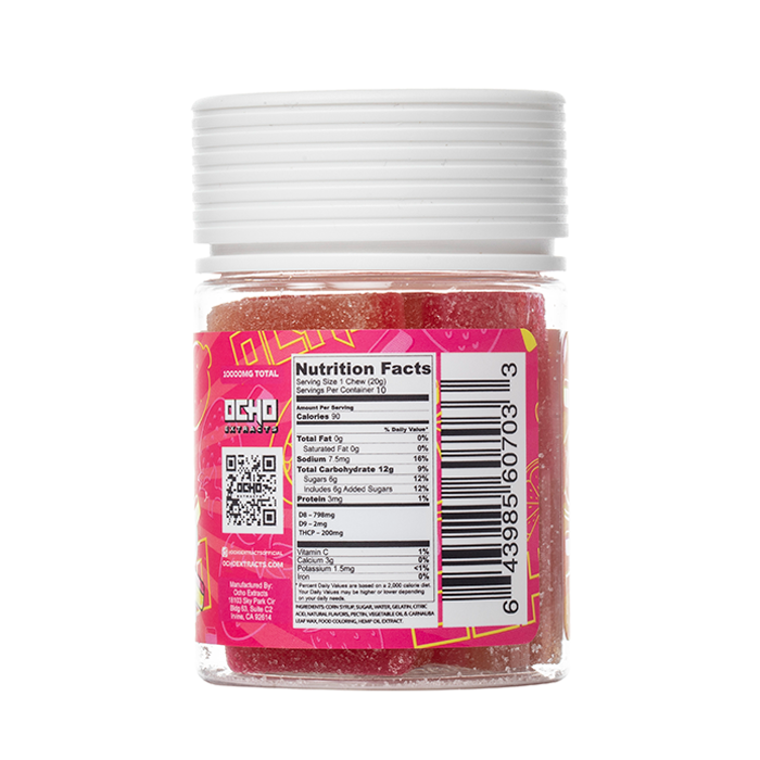 Ocho Extracts Double Stacked Bitez Jarz Gummies 10000MG - $19.99