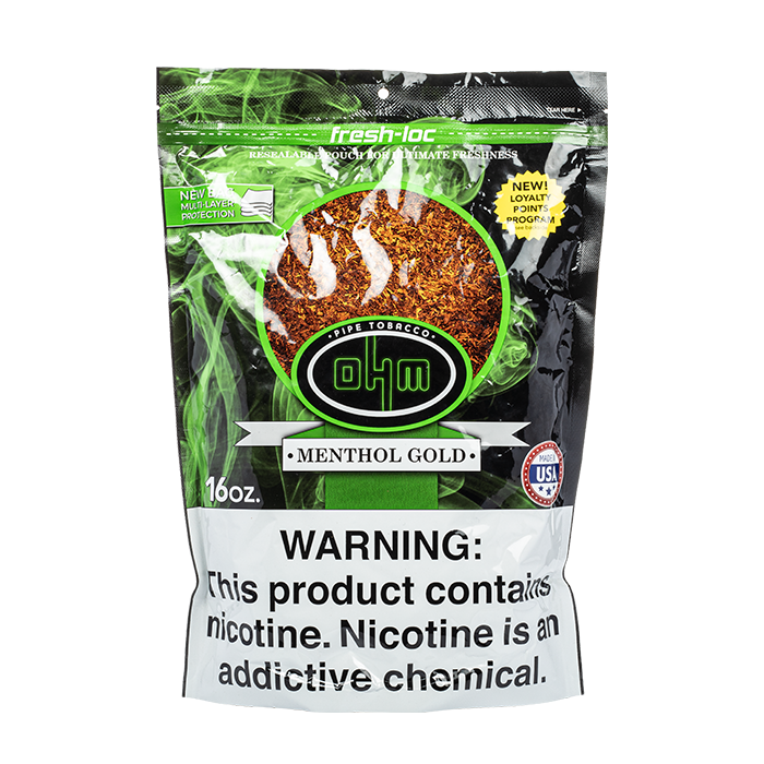 ohm tobacco points OHM Menthol Gold Pipe Tobacco