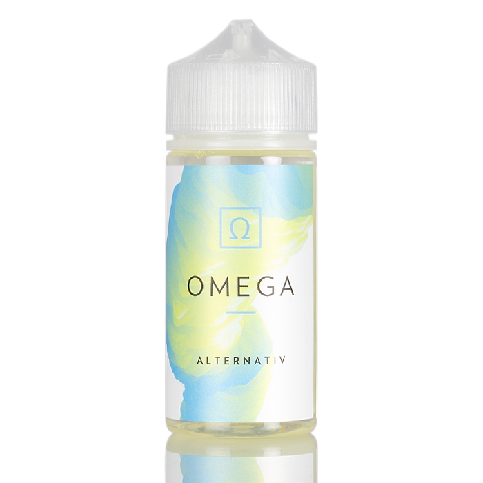alternativ vape juice Omega - E-Liquid | 100mL tasting the unique mexican Choose Flavor:Apple Ice kit type: Sub Ohm