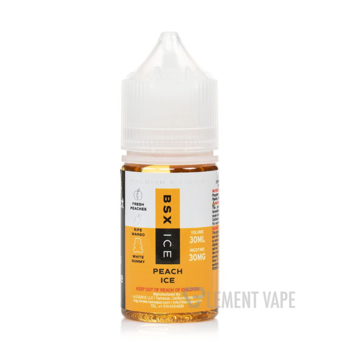elf bar vape uk Peach Ice Salt Nic - 30ml | Menthol E-Juice