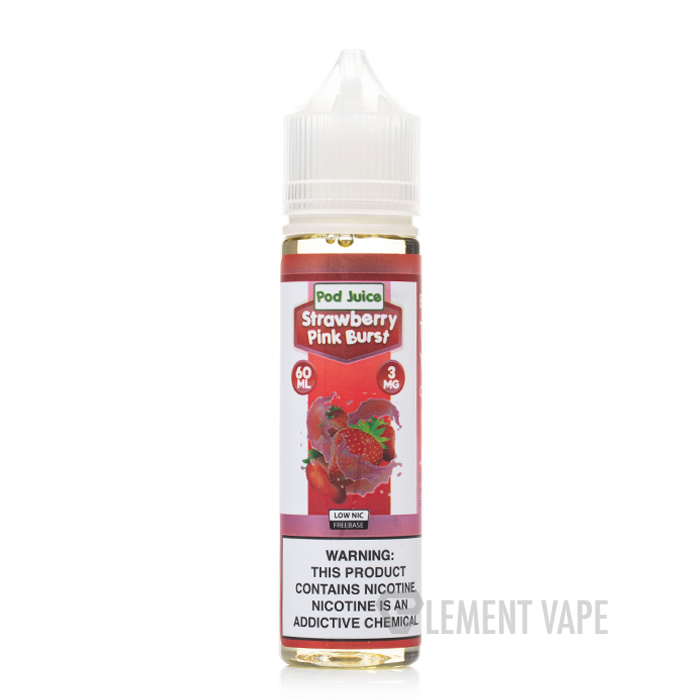 Strawberry Pink Burst - Pod Juice E-Liquid - 60mL - $49.90 Strawberry Pink Burst - Pod Juice E-Liquid - 60mL - $49.90