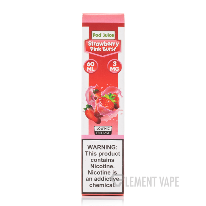 Strawberry Pink Burst - Pod Juice E-Liquid - 60mL - $49.90