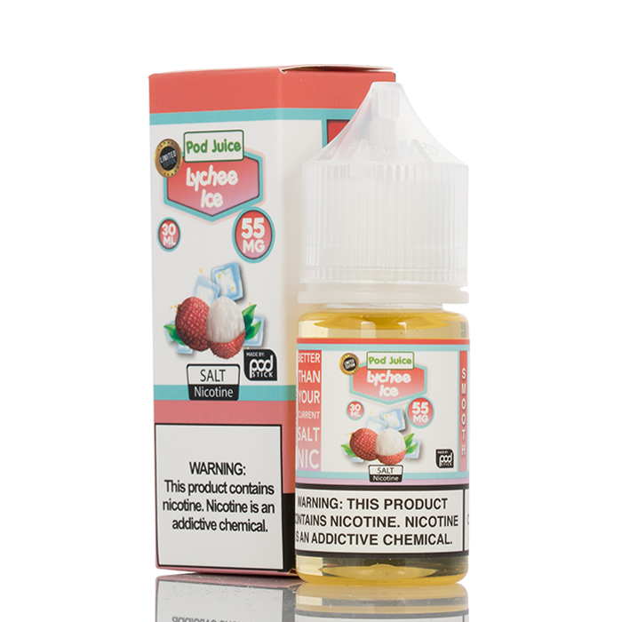 zland vape flavors Lychee ICE - Pod Juice E-Liquid - 30mL