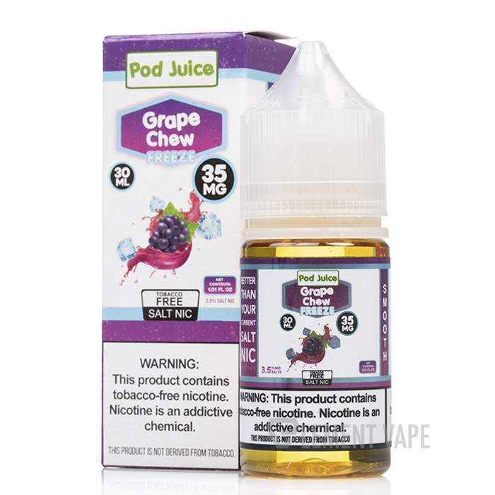 elf bar vape uk Grape Chew ICE - Pod Juice E-Liquid