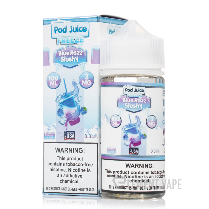 Blue Razz Slushy Freeze - Pod Juice E-Liquid