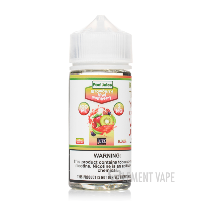 Strawberry Kiwi Pomberry - Pod Juice E-Liquid - 100mL $13.99