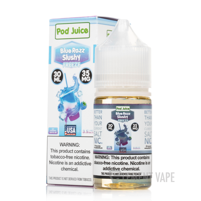 Blue Razz Slushy Freeze - Pod Juice E-Liquid - 30mL - $10.99