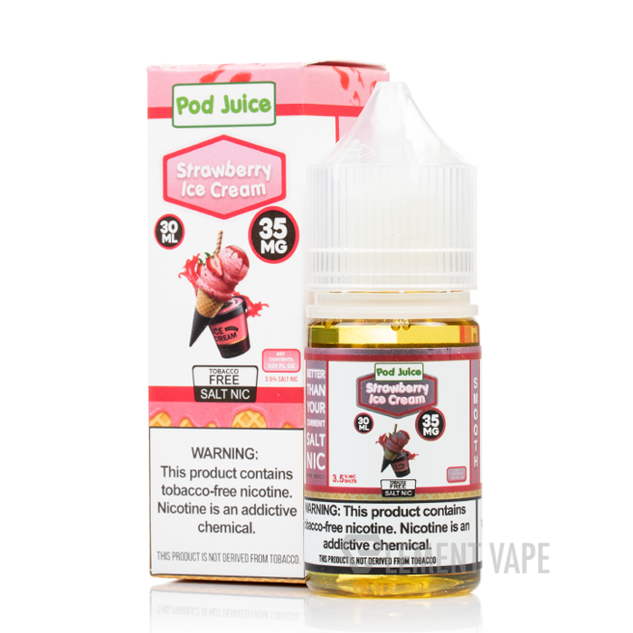 best ice cream vape juice Strawberry Ice Cream - Pod Juice E-Liquid - 30mL