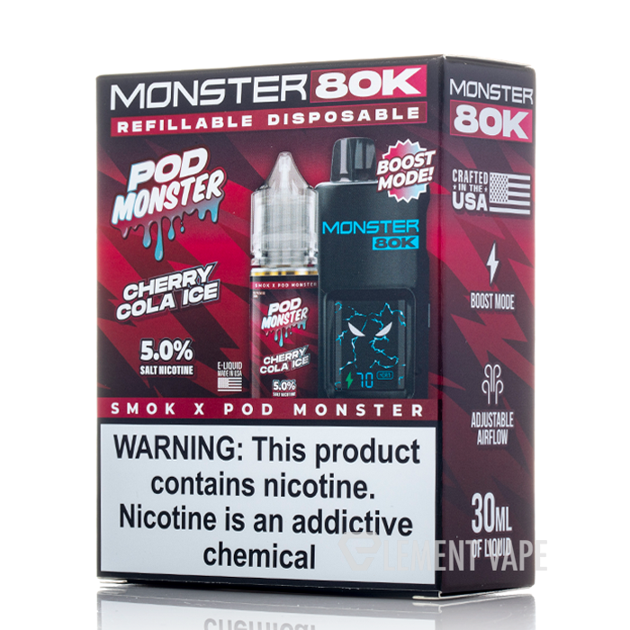 elfbar elfa master akku Pod Monster x Smok Monster 80K Refillable Disposable $16.99