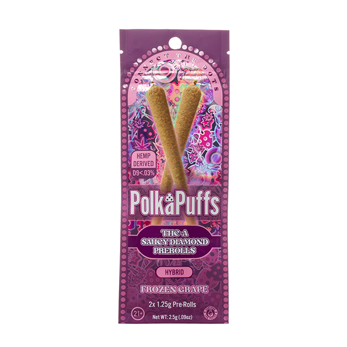 Polka Puffs THC-A Saucy Diamonds Pre Rolls - $8.99