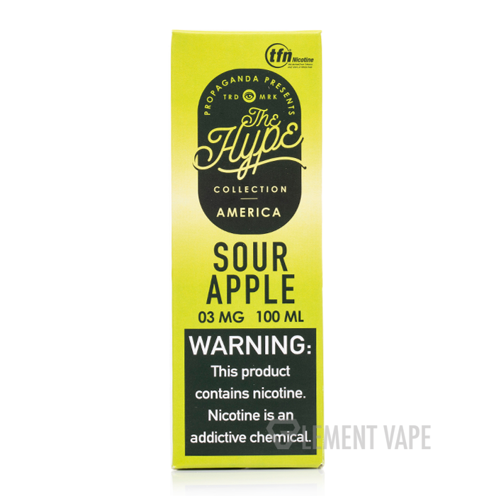 sour app vape juice HYPE - Sour Apple Dust - Propaganda - 100mL