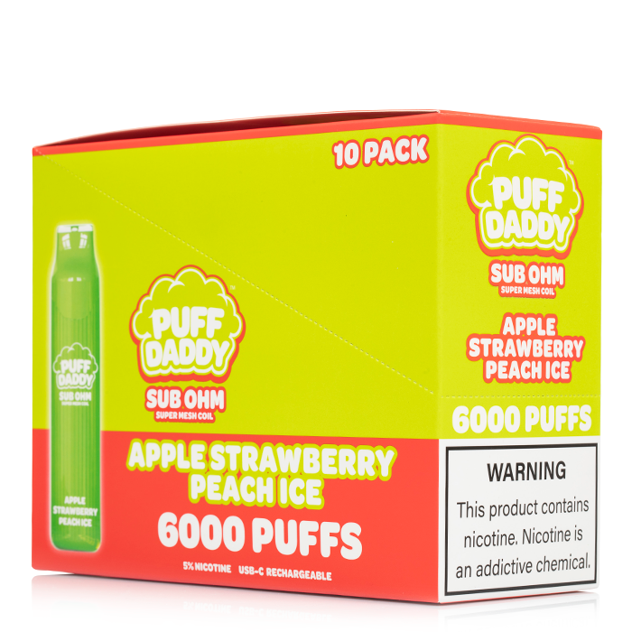 Puff Zaddy Puff Daddy 6000 Disposables (10-Pack) - $79.99